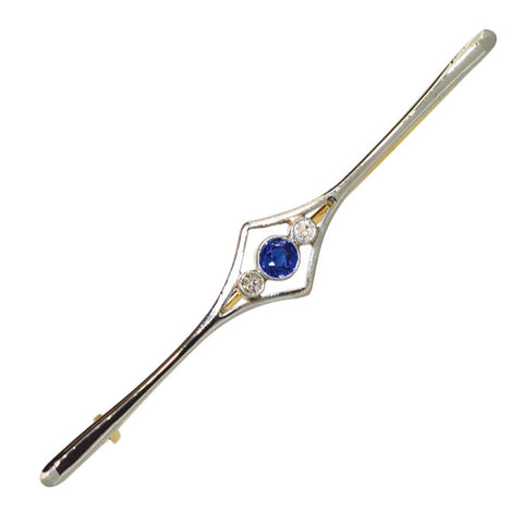Sapphire & Diamond Stock Pin