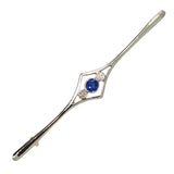 Sapphire & Diamond Stock Pin