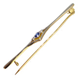 Sapphire & Diamond Stock Pin