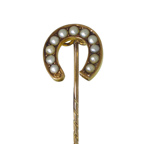 Pearl Horseshoe Stick Pin