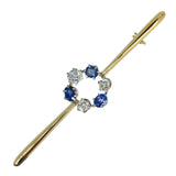 diamond sapphire stock pin