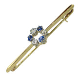Diamond & Sapphire Stock Pin