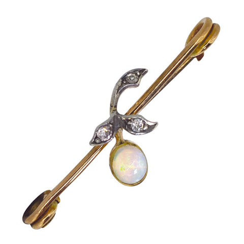 Opal & Diamond Stock Pin