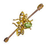 Peridot Bug Stock Pin