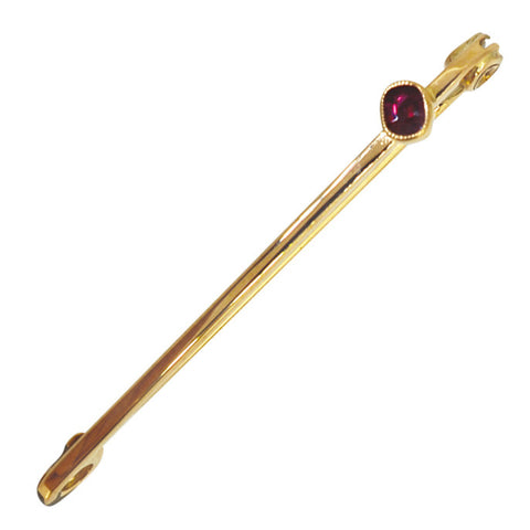 Rose Gold & Ruby Stock Pin