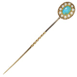 Pearl & Turquoise Stick Pin