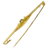 Peridot & Pearl Stock Pin