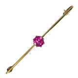 pink sapphire stock pin