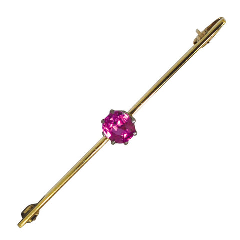 Pink Sapphire Stock Pin