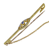 Sapphire and Diamond Stock Pin