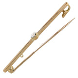 Rose Gold Diamond Stock Pin