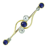Diamond & Sapphire Stock Pin