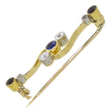 Diamond & Sapphire Stock Pin