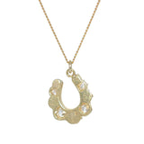 Pearl & Diamond Horse Shoe Necklace