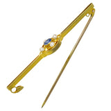 Pearl & Sapphire Stock Pin