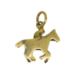 Horse & Rider Gold Charm