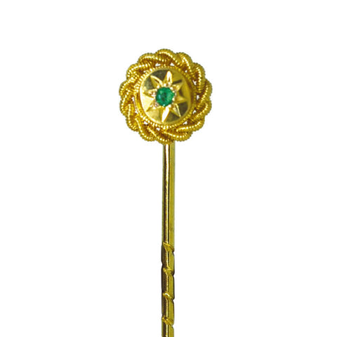 Emerald Tie Pin