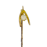 Opal & Wishbone Tie Pin