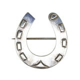 Silver Horse Shoe Brooch