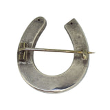 Silver Horse Shoe Brooch