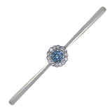 diamond and aquamarine stock pin