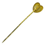 Sapphire Heart Stick Pin