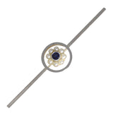 Sapphire & Pearl Stock Pin
