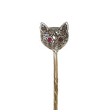 Diamond Fox Stick Pin