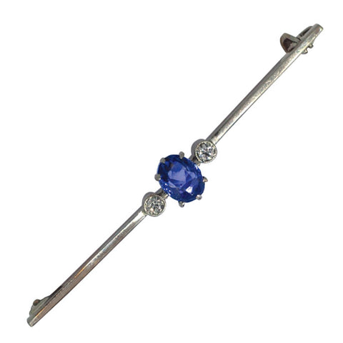 Sapphire & Diamond Stock Pin
