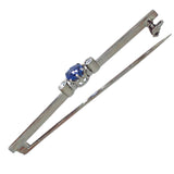 Sapphire & Diamond Stock Pin