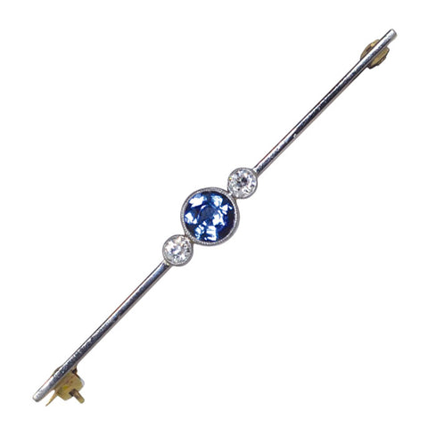 Sapphire & Diamond Stock Pin