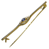 Sapphire & Diamond Stock Pin