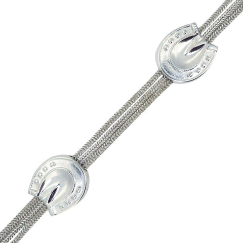 Silver Horse Shoe Bracelet