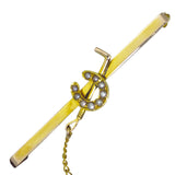 horse shoe stock pin