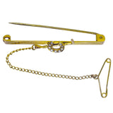 Pearl Horse Shoe Stock Pin