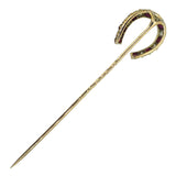 Ruby & Diamond Horse Shoe Stick Pin