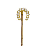 antique pearl tie pin