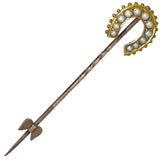 Pearl Horse Shoe Tie Pin