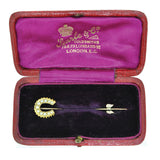 Pearl Horse Shoe Tie Pin