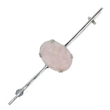 rose quartz stock pin