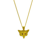 Fox Head Pendant Necklace