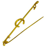 Horse Shoe & Whip Stock Pin