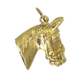 vintage horse head charm