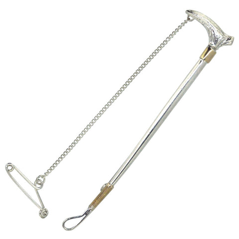 Silver Whip Stock Pin