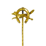 antique gold tie pin