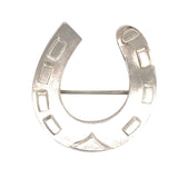 Silver Horse Shoe Brooch
