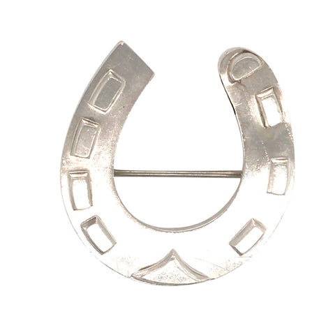 Silver Horse Shoe Brooch