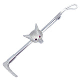 vintage silver stock pin