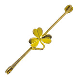 antique shamrock stock pin