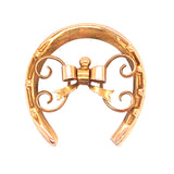 vintage horse shoe brooch